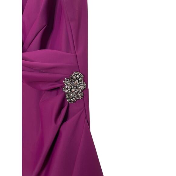 Alex Evenings Women's Compression Embellished Ruched Sheath Dress Size 18 - Picture 4 of 9